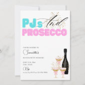 Invitation PJ's Prosecco Pajama Party Bachelorette Week-end (Devant)