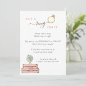 Invitation Placez une bague dessus Voyage Thème Bride jeu (Debout devant)