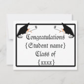 Invitation Plafond de diplôme avec diplôme (Devant)