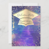 Invitation Plafond de graduation, Diamants Peinture Splash Gr (Devant)