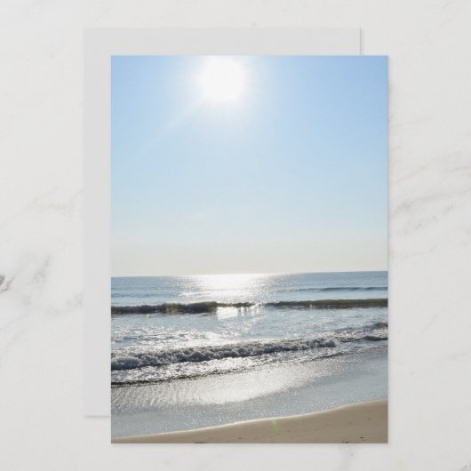 Invitation plage (Devant / Derrière)