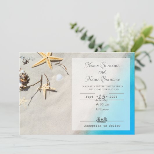 Invitation Plage (Debout devant)