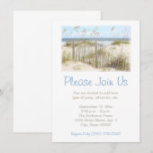 Invitation Plage (Devant / Derrière)