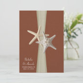 Invitation Plage Amore Starfish Mariage (Debout devant)
