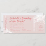 Invitation Plage Anniversaire Voyage Billet d'embarquement Pa<br><div class="desc">Billet Style Boarding Pass Anniversaire Invitation pour une Tropical Beach Destination Celebration qui sera une ultime aventure d'anniversaire! Possibilité de détails de voyage et d'informations rsvp sur le dos, ou inclure tout texte personnalisé dont vous avez besoin. Toutes les couleurs et les polices peuvent être modifiées si vous utilisez l'Éditeur...</div>