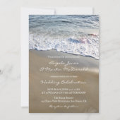 Invitation Plage artistique simple ou mariage de destination (Devant)