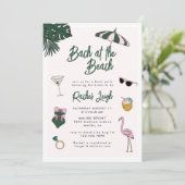 Invitation Plage au Beach Retro Resort Bachelorette (Debout devant)