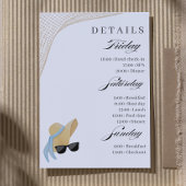 Invitation Plage Bachelorette Parcours du week-end