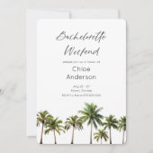 Invitation Plage Bachelorette Week-end Bachelorette Invitatio (Devant)