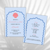 Invitation Plage Bachelorette Weekend Seashell