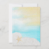 Invitation Plage balnéaire Sable blanc Couples Douche (Dos)