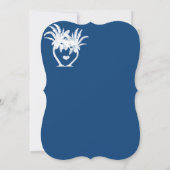 Invitation Plage Blue Opulence Palm Tree Destination (Dos)