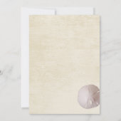 Invitation Plage chère et dentelle antique Douche nuptiale (Dos)