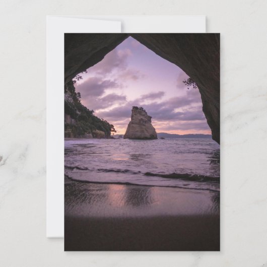 Invitation Plage Côté Mer Été Mariage Marine (Dos)