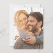 Invitation Plage côtière Ancre bleue Mariage photo nautique (Dos)