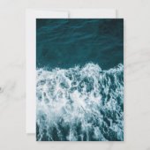 Invitation Plage côtière bleu marine classique Mariage Invita (Dos)