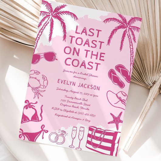 Invitation Plage Côtière Mariage Shower doodle