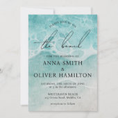 Invitation Plage côtière Ocean Beach Été Mariage moderne (Devant)