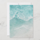 Invitation Plage côtière Ocean Beach Été Mariage moderne (Dos)