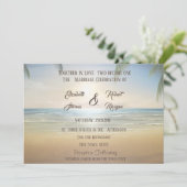 Invitation Plage Couchers de Soleil aux Palmiers (Debout devant)