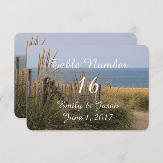 Invitation Plage dans les dunes de sable (Devant / Derrière)
