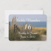 Invitation Plage dans les dunes de sable (Devant)