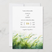 Invitation Plage d'aquarelle sous-marine Mariage (Devant)