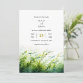 Invitation Plage d'aquarelle sous-marine Mariage (Debout devant)