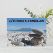 Invitation Plage de Blouberg Table Mountain Roches Empilées (Debout devant)