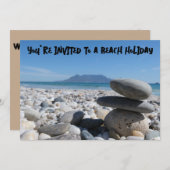 Invitation Plage de Blouberg Table Mountain Roches Empilées (Devant / Derrière)