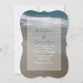 Invitation Plage de bord de mer et mariage de sable Invitatio (Devant)