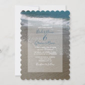Invitation Plage de bord de mer et mariage de sable Invitatio (Devant)