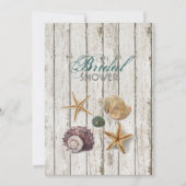 Invitation Plage de coquillages blanchis à la chaux (Devant)