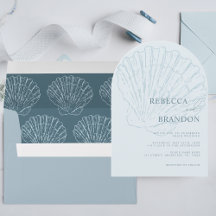 Plage de Coquillages Mariage Archi Bleu Coastal Co