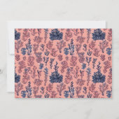 Invitation Plage de corail Fête générique polyvalente (Dos)