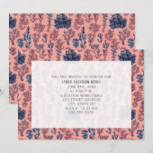 Invitation Plage de corail Tout usage Générique Fête (Devant / Derrière)