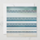 Invitation Plage de fleurs d'orchidées avec dentelle Destinat (Dos)