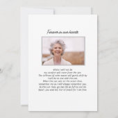 Invitation Plage de l'Océan Empreintes de Sable, Célébration  (Dos)