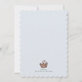 Invitation Plage de mer Bridal Brunch Douche  (Dos)