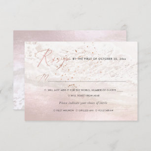 Invitation Plage de PixDezines Blush Coastal, Beach RSVP w Re