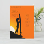 Invitation Plage de Retro (Debout devant)