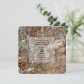 Invitation Plage de Rough Rock naturel Coquille marine Summer (Debout devant)