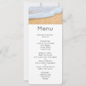 Invitation Plage de sable avec Surf en mousse Photo (Devant)