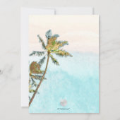 Invitation Plage de sable blanc de PixDezines Bar Mitzvah Inv (Dos)