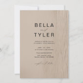 Invitation Plage de sable de bois flotté côtière Océan Mariag (Devant)