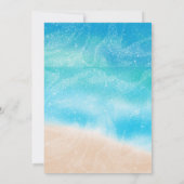 Invitation Plage de sable moderne Waves Toujours pour toujour (Dos)