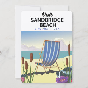 Invitation Plage de Sandbridge Virginie États-Unis,