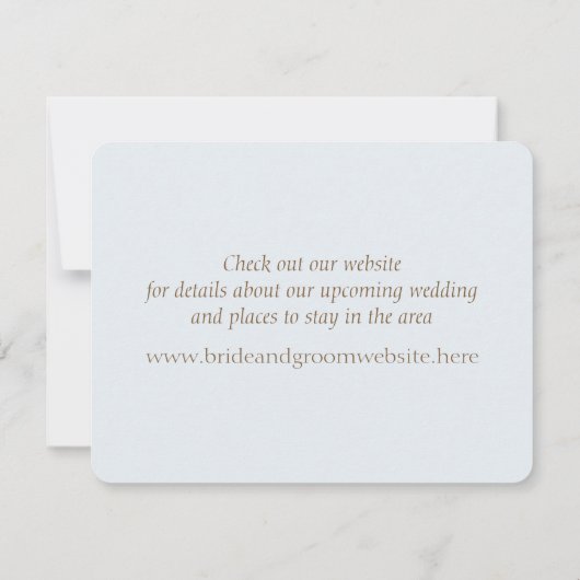 Invitation Plage de Shell Beach Enregistrez la date (Dos)