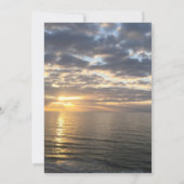 Invitation Plage de Sunrise Photo Nous sommes partis en cache (Dos)