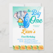 Invitation Plage de surf océan tropical d'été anniversaire (Devant)